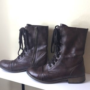 Brown Mossimo combat boots